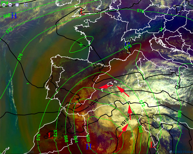 Posible incidencia de las convergencias intertropicales en el Mediterráneo Occidental